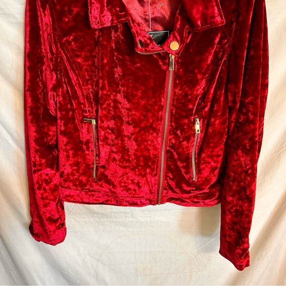 Urban Retro Crushed Velvet Jacket - Picture 9 of 12